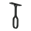 Soporte negro para tubo ovalado de closet, HERMEX STO-5N