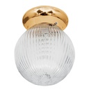 Luminario decorativo 19x16 cm pantalla cristal, sin lámpara SOB-102S