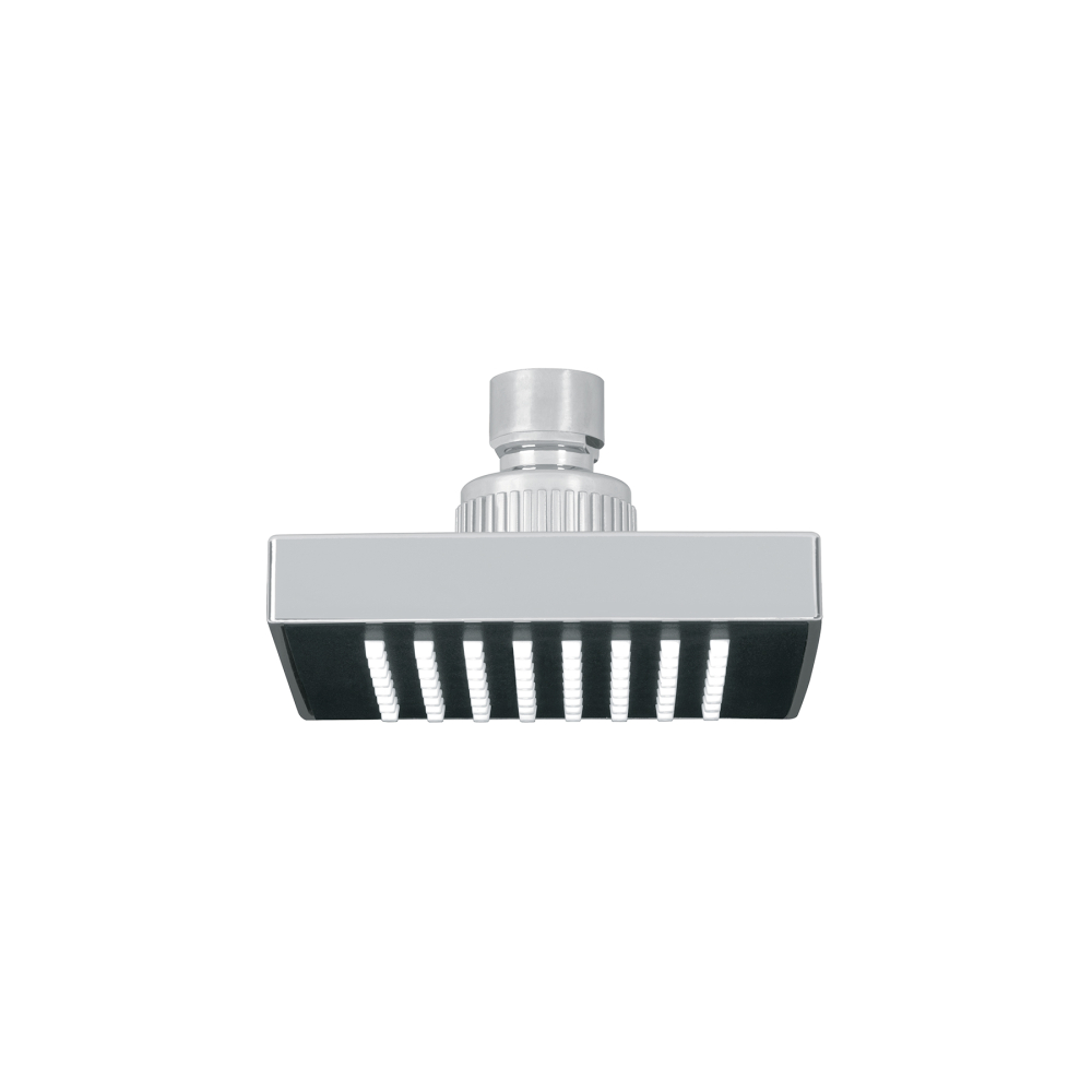 Regadera cuadrada 4', ABS, sin brazo, cromo, AQUA R-403S