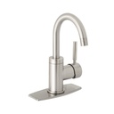Monomando corto para lavabo, satín, FOSET TÚBIG TBM-45N