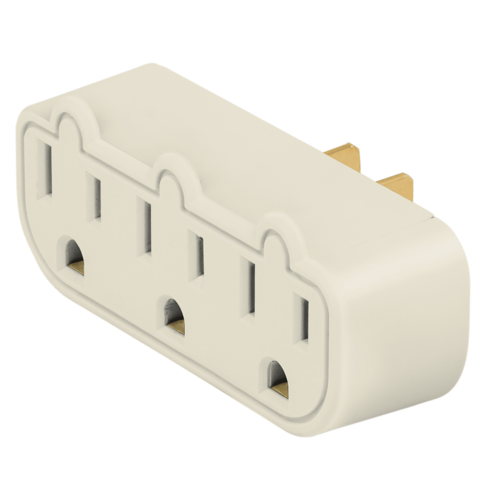Multicontacto triple aterrizado, barra, VOLTECK MUL-320