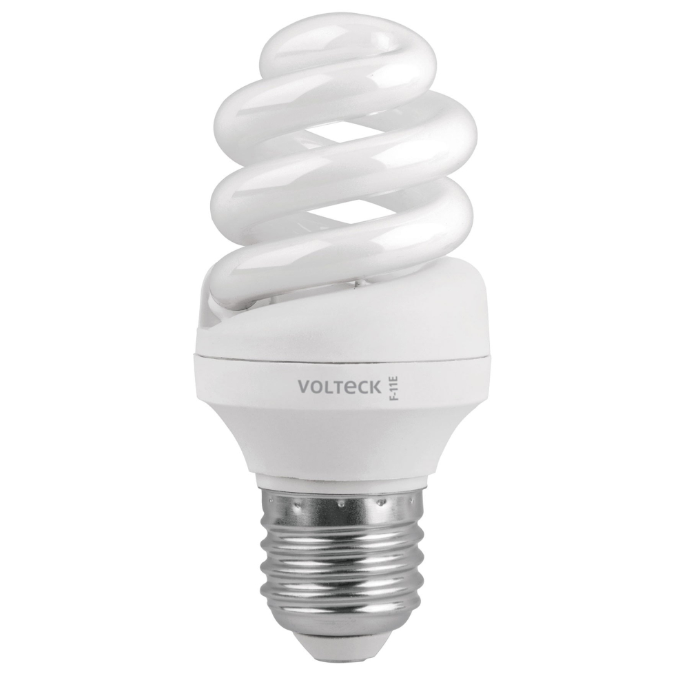 Lámpara espiral T3 11 W luz de día en blíster, VOLTECK F-11E