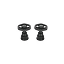 Juego de 2 manerales para mezcladora, volante, negro, TÚBIG TBMM-61M