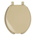 Asiento redondo para WC, abierto, beige, AQUA AWC-40C