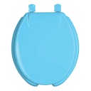 Asiento redondo para WC, abierto, azul, AQUA AWC-40Z