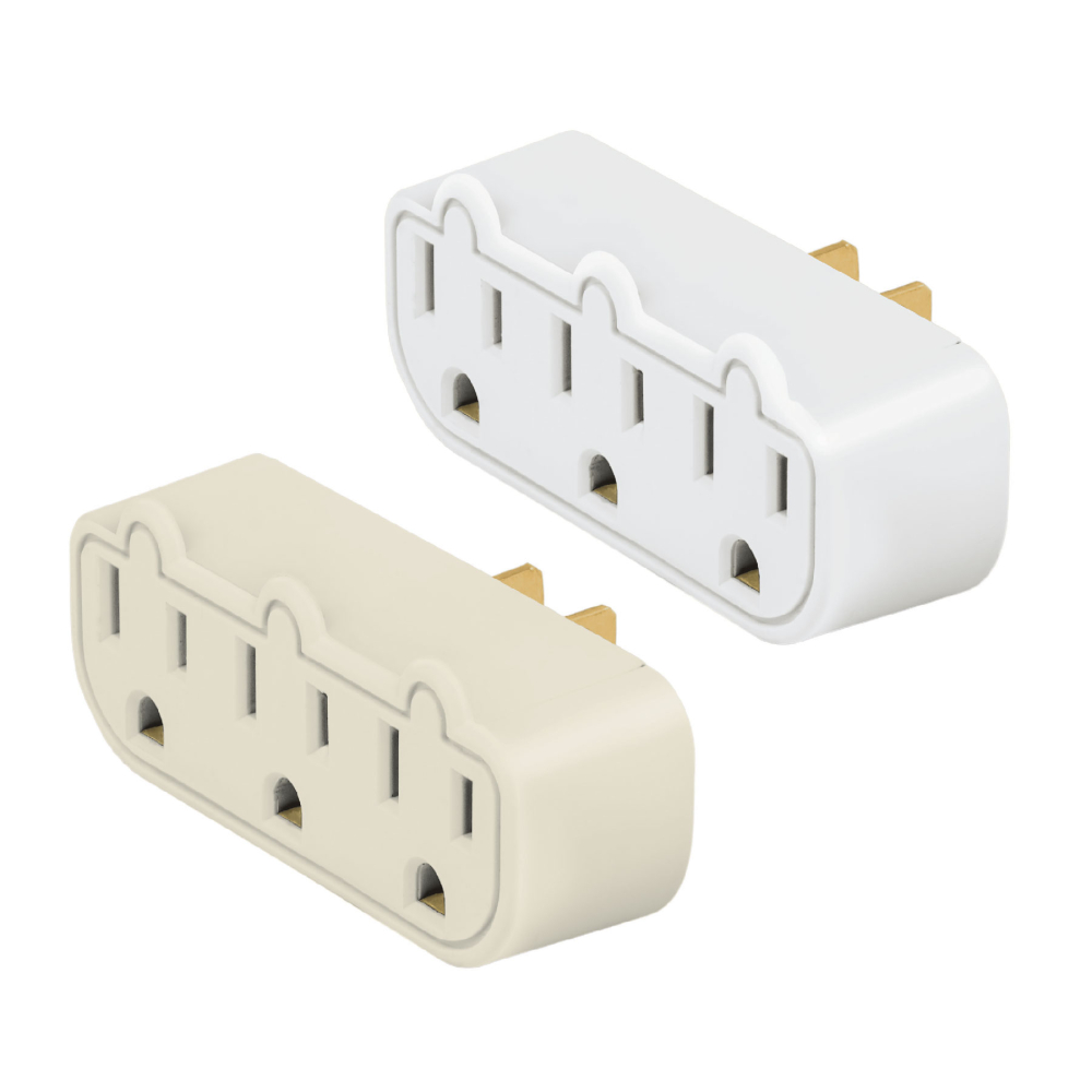 Multicontacto de barra triple aterrizado, a granel, VOLTECK MUL-320G