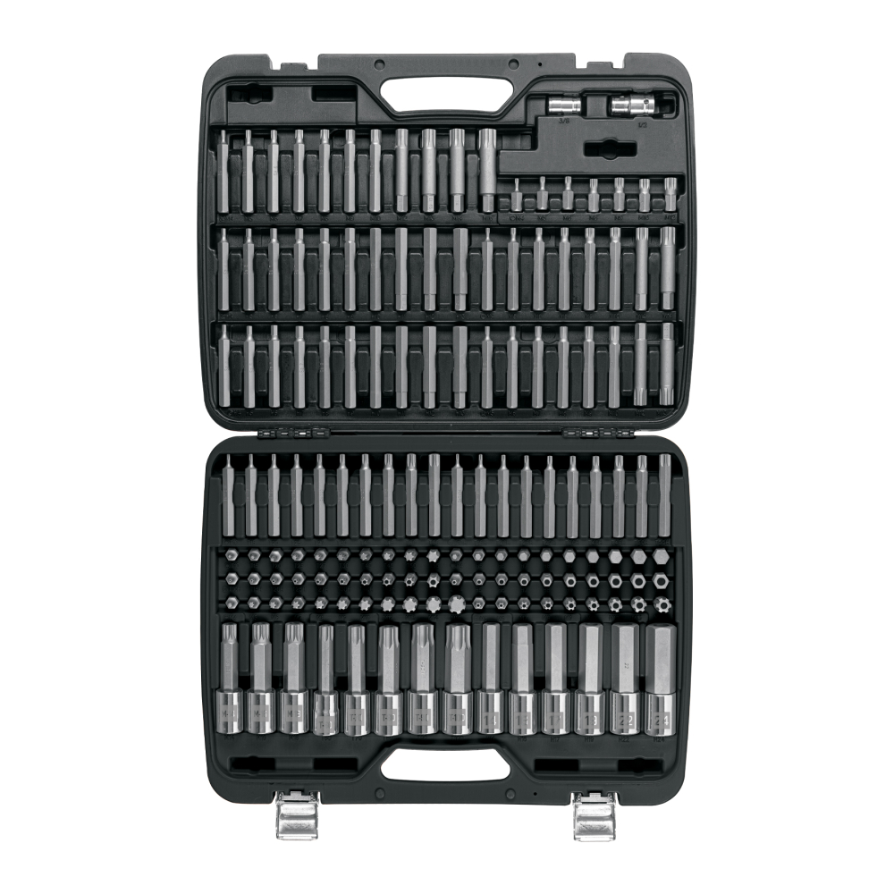 Juego de puntas y dados con punta para mecánica, 150 piezas PUN-150