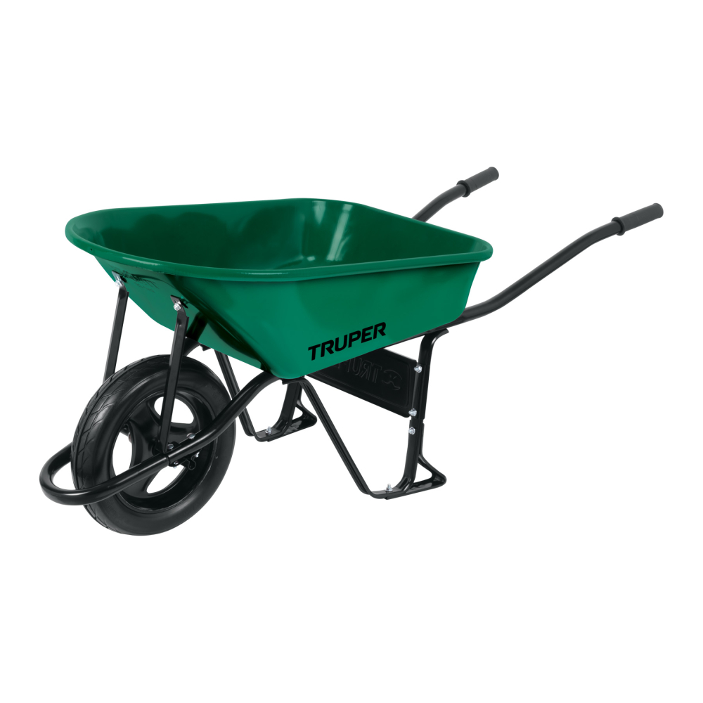 Carretilla 4.75 ft3 angosta, Imponchable, tubular, TRUPER CAT-55FF