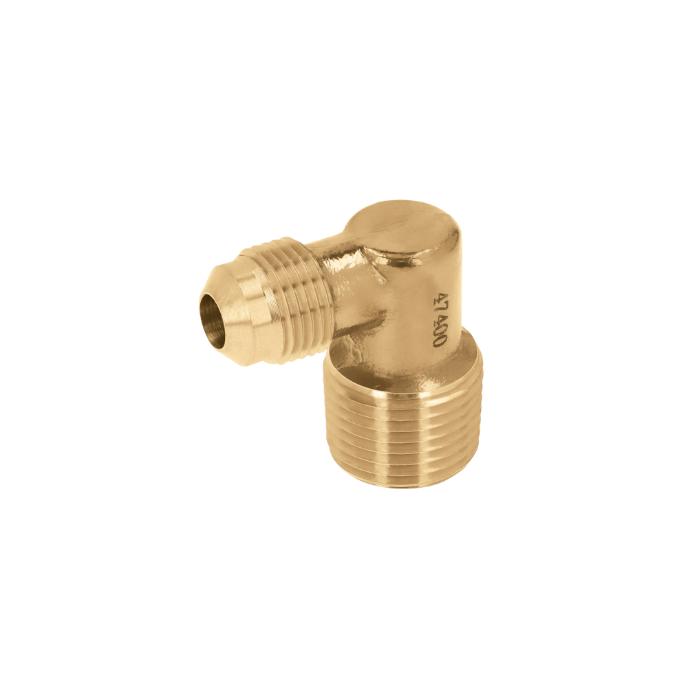 Codo terminal a 90° de latón 3/8 x 1/2', FOSET CLG-511