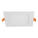 Luminario LED plafón 6W 3000K ultradelgado cuadrado VOLTECK EMP-400LC