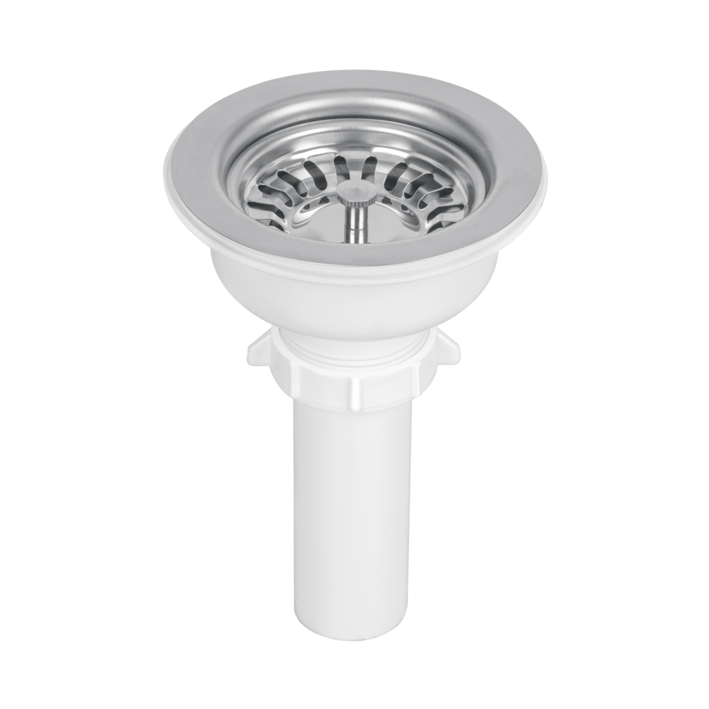 Contracanasta 3-1/2' inox, instala-fácil, tubo plást, FOSET CO-824
