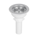 Contracanasta 3-1/2' inox, instala-fácil, tubo plást, FOSET CO-824