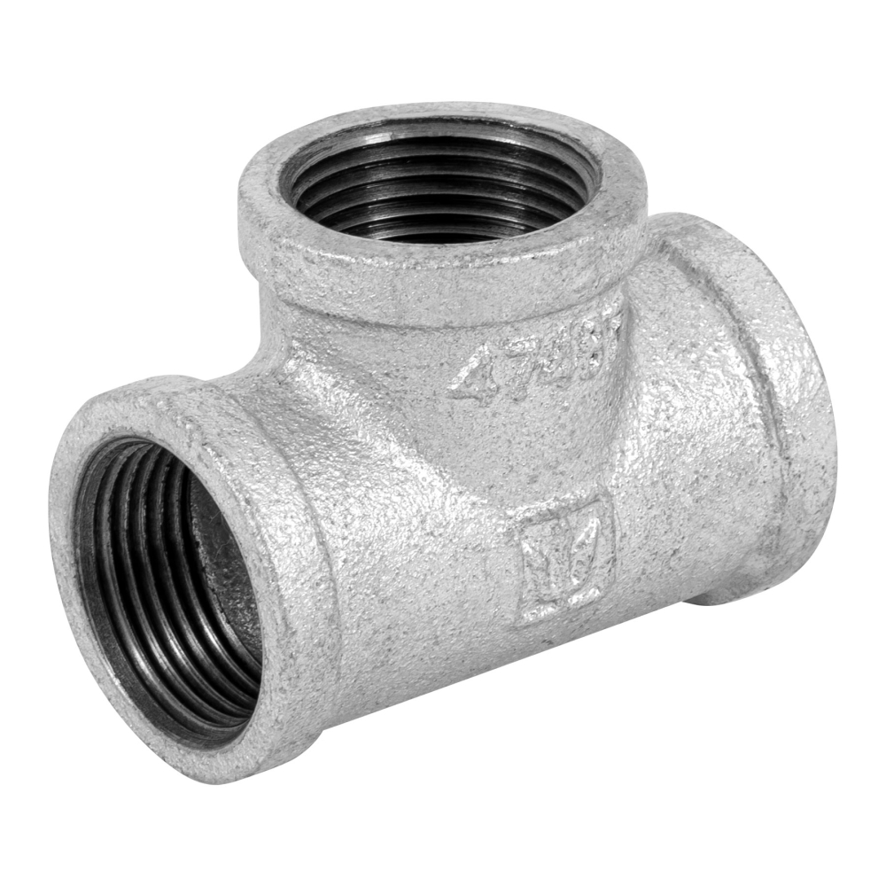 Tee sencilla 1' acero galvanizado, FOSET CG-703