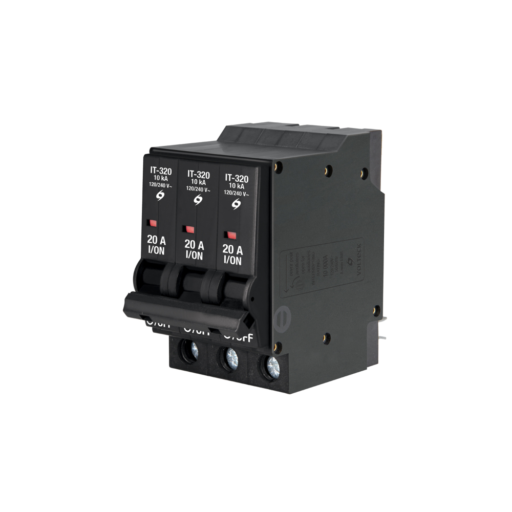 Interruptor de 3 polos 20A, enchufable, VOLTECK IT-320