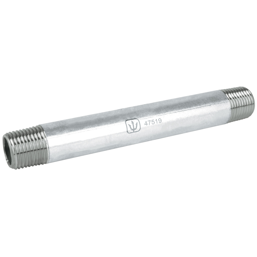 Niple de acero galvanizado 1/2' x 6', FOSET CG-404