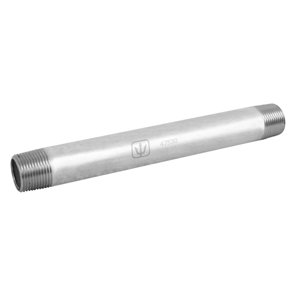 Niple de acero galvanizado 3/4' x 8', FOSET CG-415