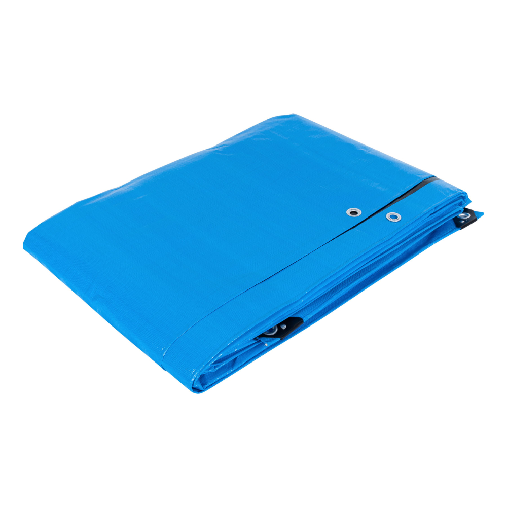 Lona de polietileno reforzada 4 x 7 m, azul, 180g/m2, TRUPER LT-47Z