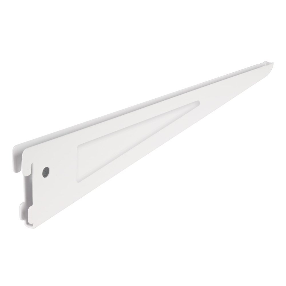 Ménsula plana blanca para cremallera doble, 37cm, FIERO SOMO-14MD
