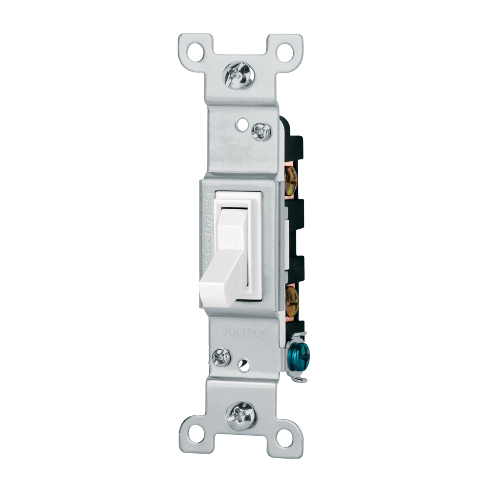 Interruptor vertical de palanca, Standard, blanco, VOLTECK APSE-SB