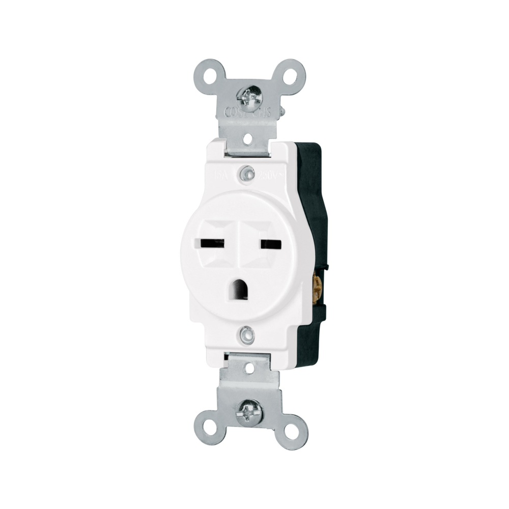 Contacto sencillo, cara de chino, Standard, blanco, VOLTECK COSE-CHSB