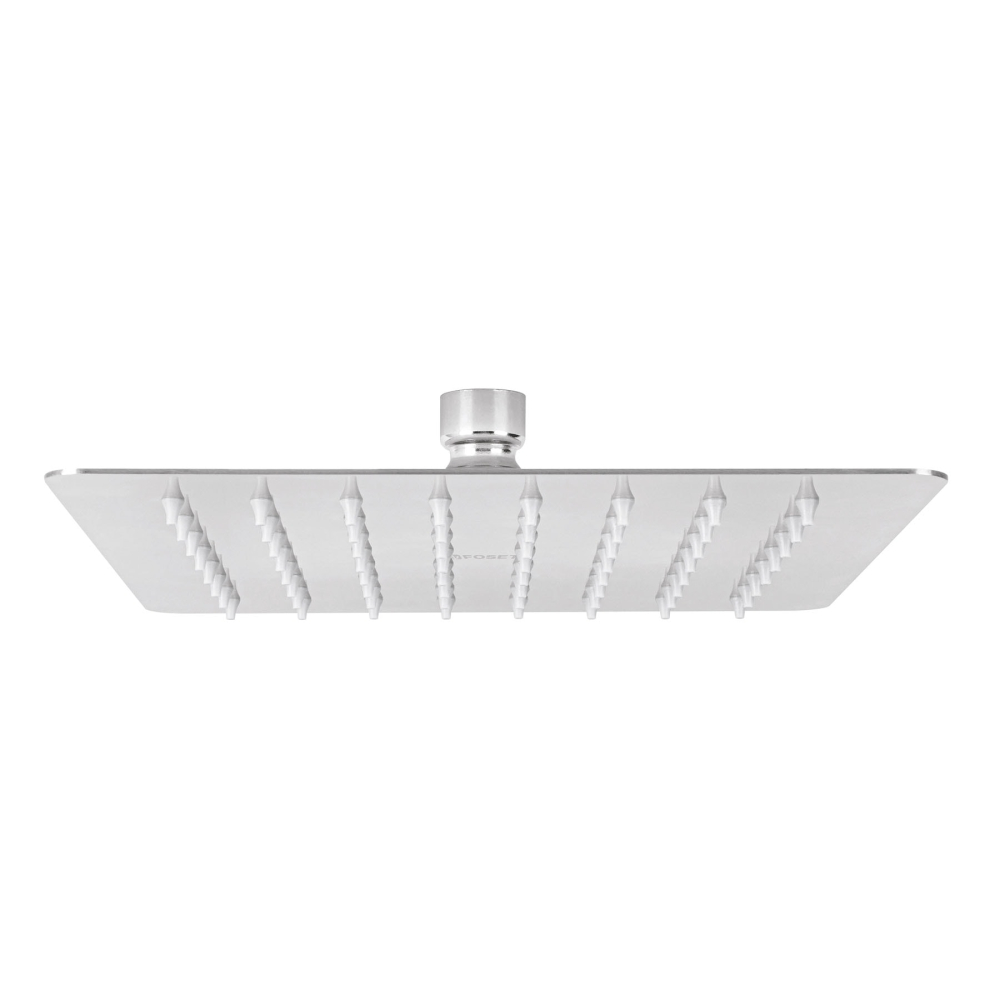 Regadera cuadrada 8', acero inox, sin brazo, cromo, TÚBIG R-415S