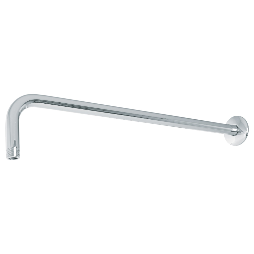 Brazo recto 50 cm con chapetón para regadera, cromo, FOSET BCH-650