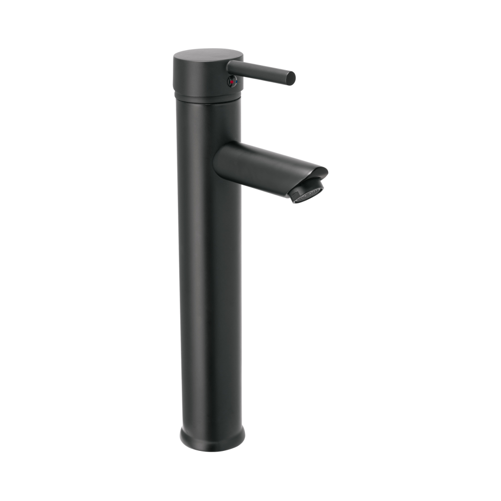 Monomando alto negro para lavabo, FOSET TÚBIG TBM-47M