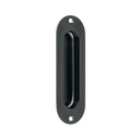 Jaladera de embutir ovalada acabado negro, HERMEX JALE-62