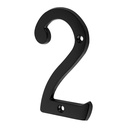 Número 2 de latón sólido 4', negro, HERMEX NUCH-2N