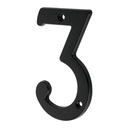 Número 3 de latón sólido 4', negro, HERMEX NUCH-3N