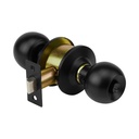 Cerradura pomo, negro, esfera, baño, HERMEX CEPO-61B