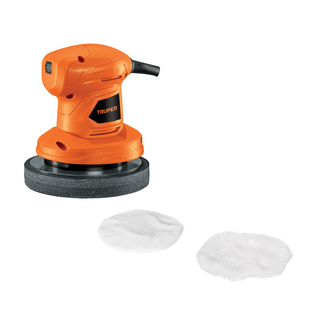 Pulidora roto-orbital compacta 6', 45W, TRUPER PRO PULA-6AM