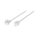 Extensión eléctrica doméstica 2 m clavija plana, blanca ED-2B