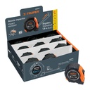 Flexómetro Gripper 5 m cinta 13 mm display box con 12 piezas FH-5MC