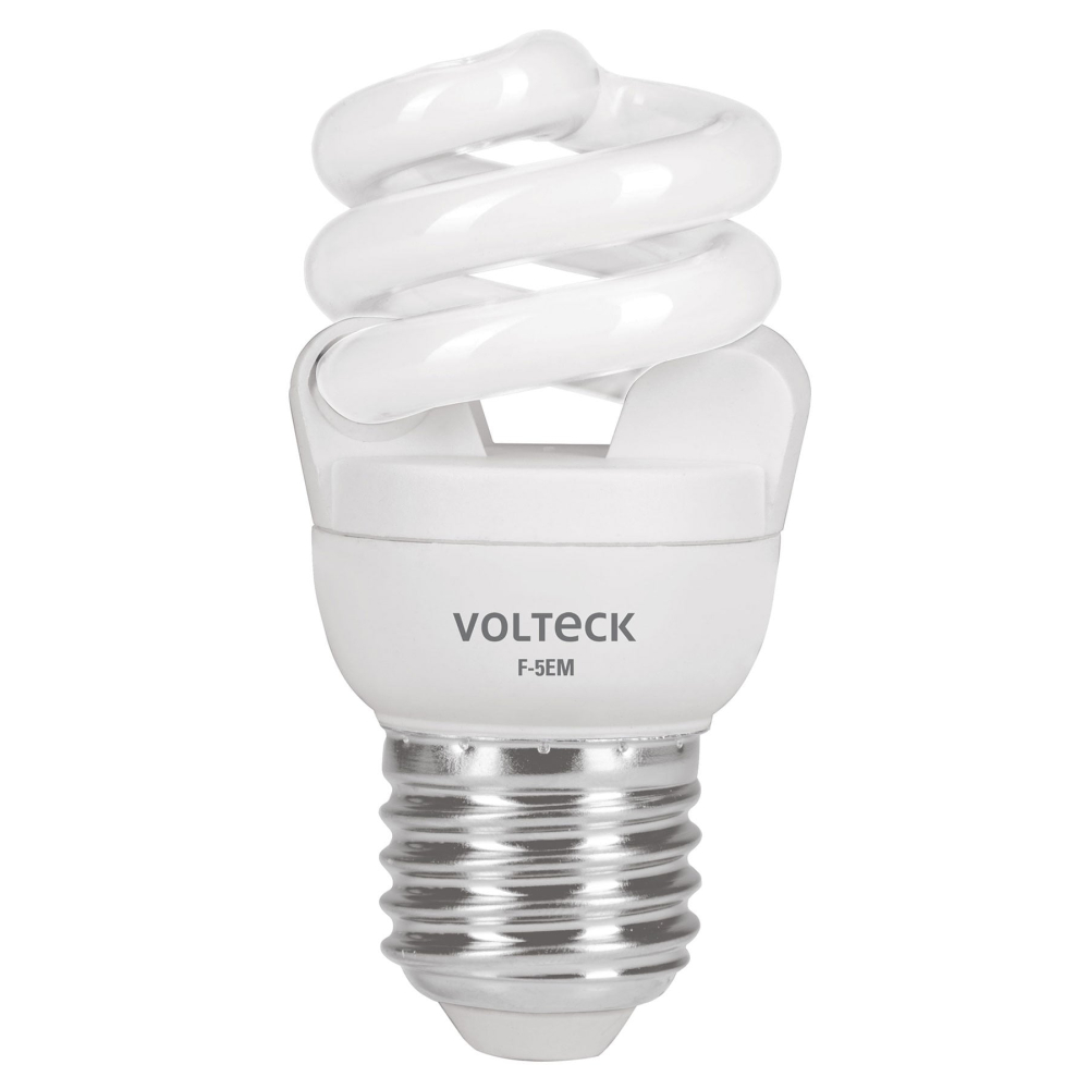 Lámpara espiral mini T2 5 W luz de día en blíster, VOLTECK F-5EM