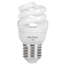Lámpara espiral mini T2 5 W luz de día en blíster, VOLTECK F-5EM
