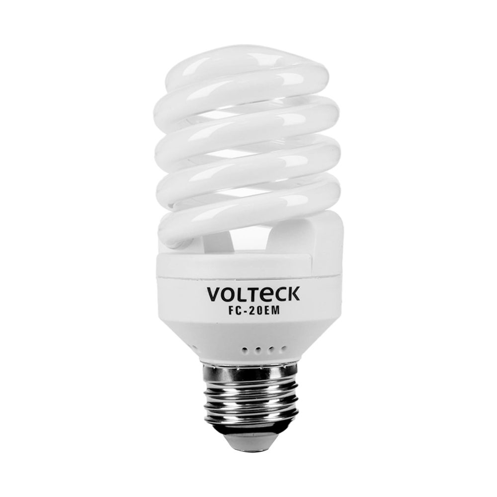 Lámpara espiral mini T2 20 W luz cálida en blíster, VOLTECK FC-20EM
