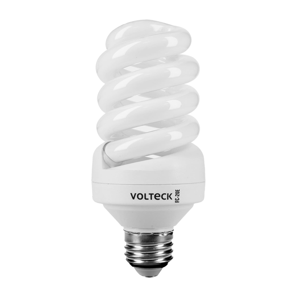 Lámpara espiral T4 20 W luz cálida en blíster, VOLTECK FC-20E