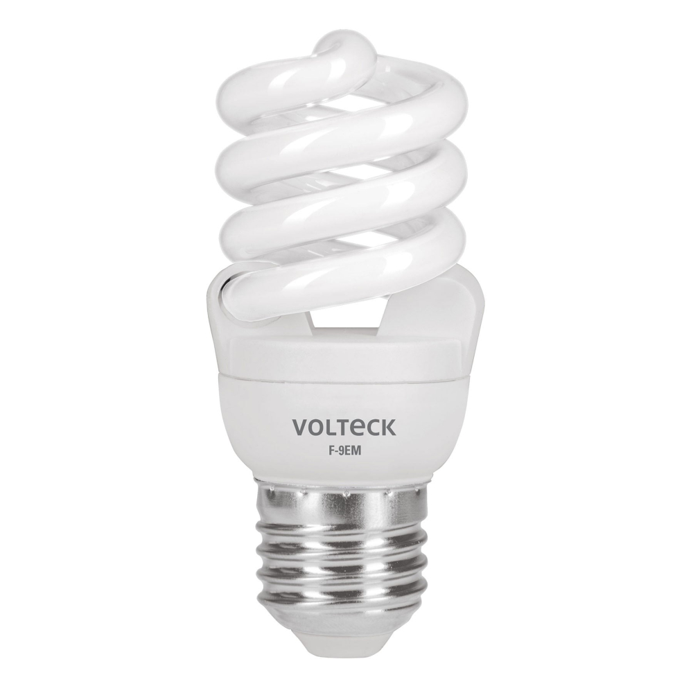 Lámpara espiral mini T2 9 W luz de día en blíster, VOLTECK F-9EM