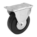 Rodaja hule 6', placa fija con balero, carga 150 kg, FIERO RO-116