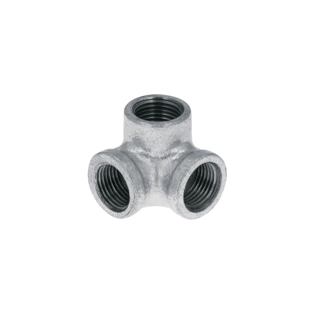 Codo rincón acero galvanizado de 1/2', FOSET CG-511