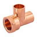 Tee de cobre rosca interior lateral 1/2', FOSET CC-711
