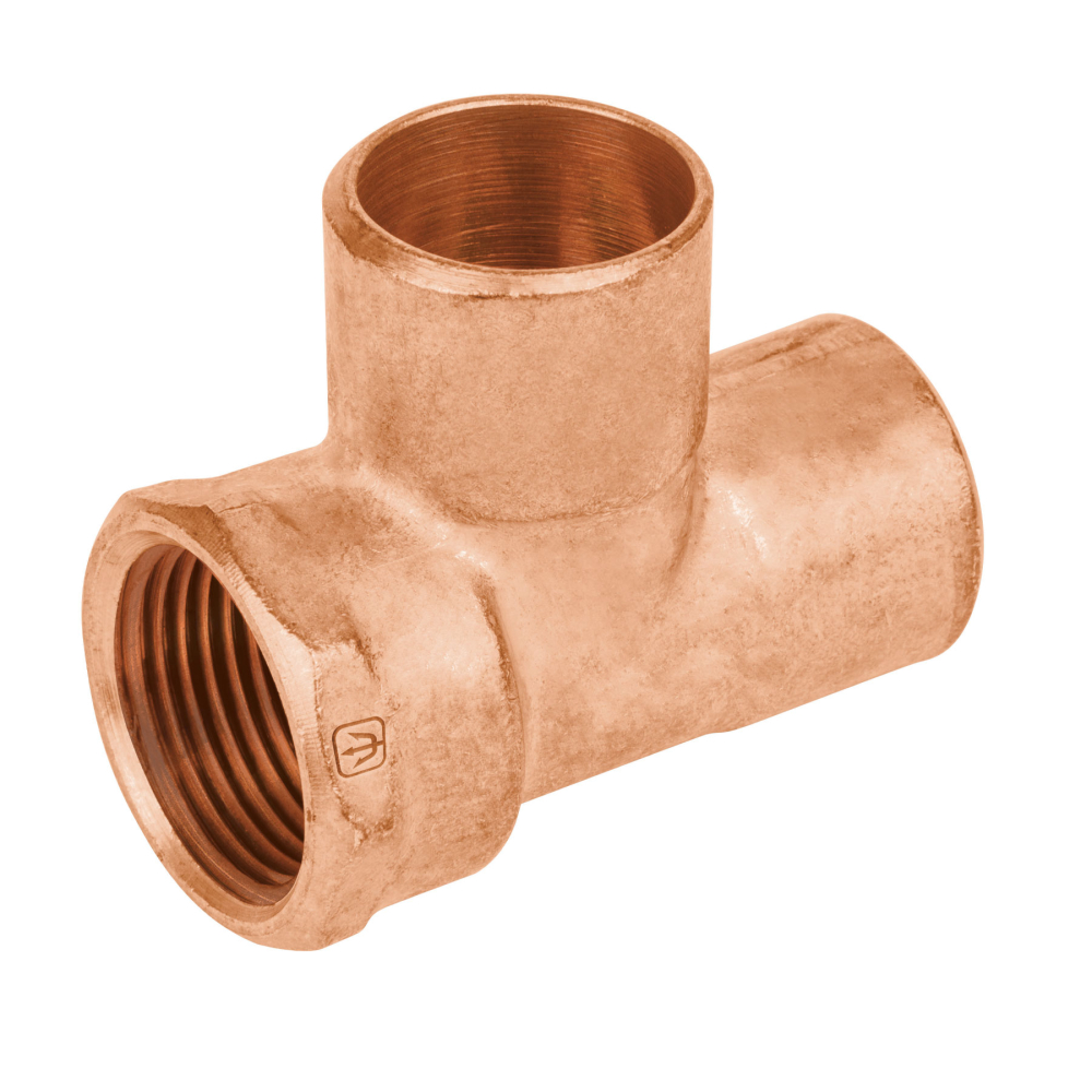 Tee de cobre rosca interior lateral 3/4', FOSET CC-712