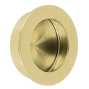 Jaladera de embutir circular No. 3, latón brillante, HERMEX JALED-13