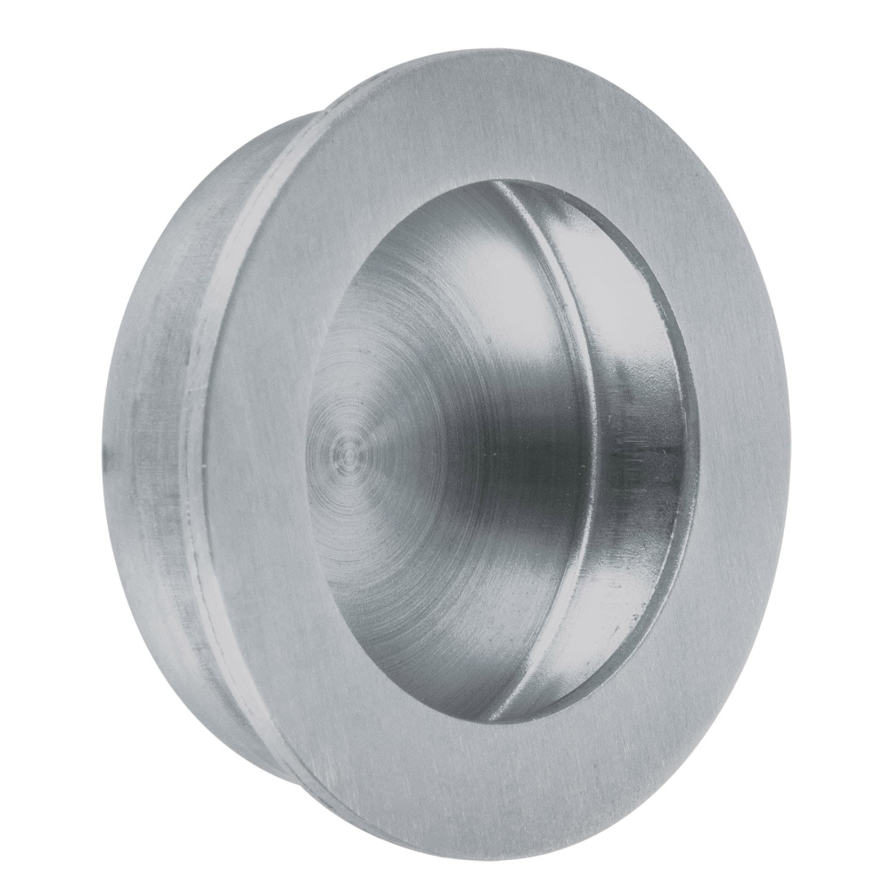 Jaladera de embutir circular No. 4, cromo mate, HERMEX JALED-34