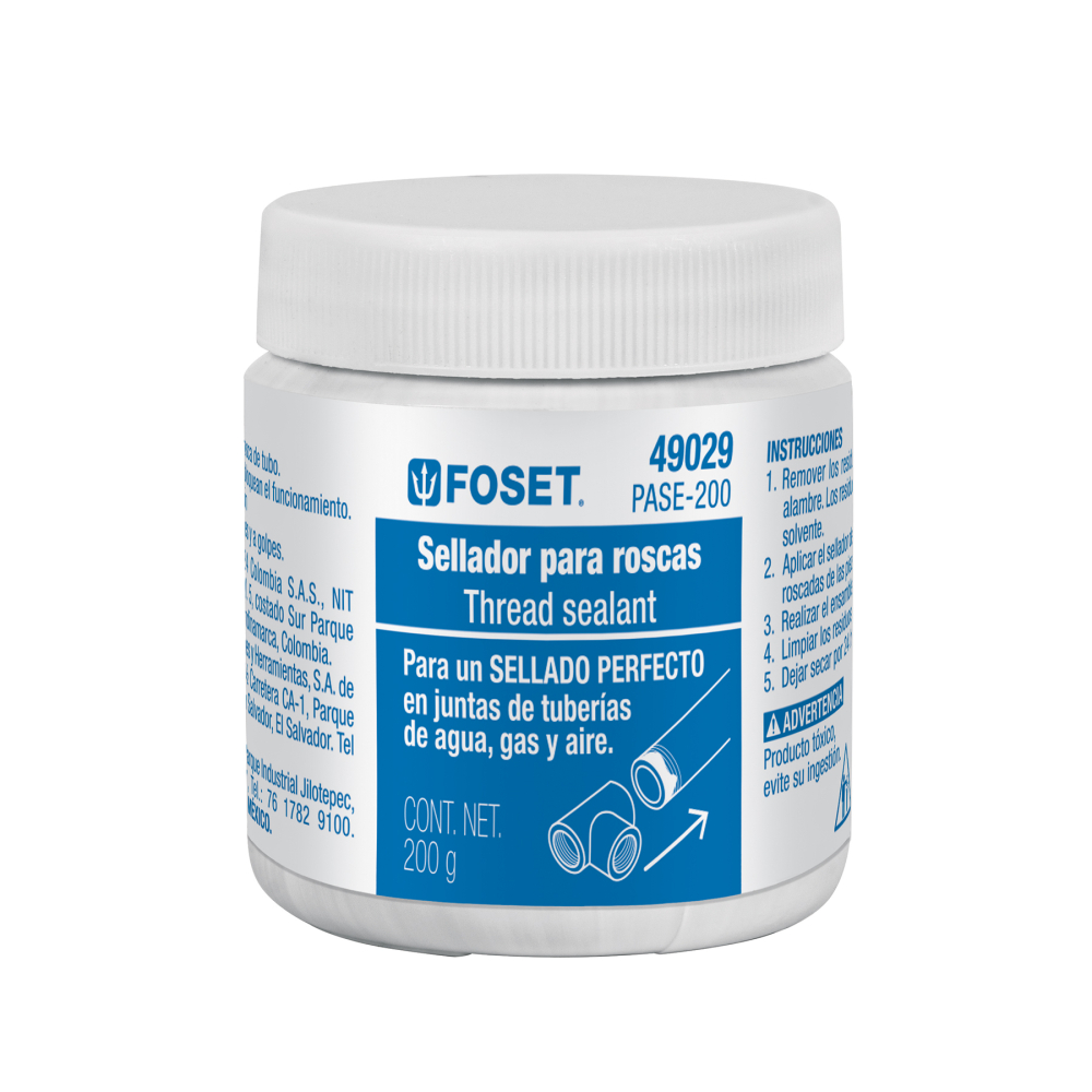 Sellador para roscas, 200g, FOSET PASE-200