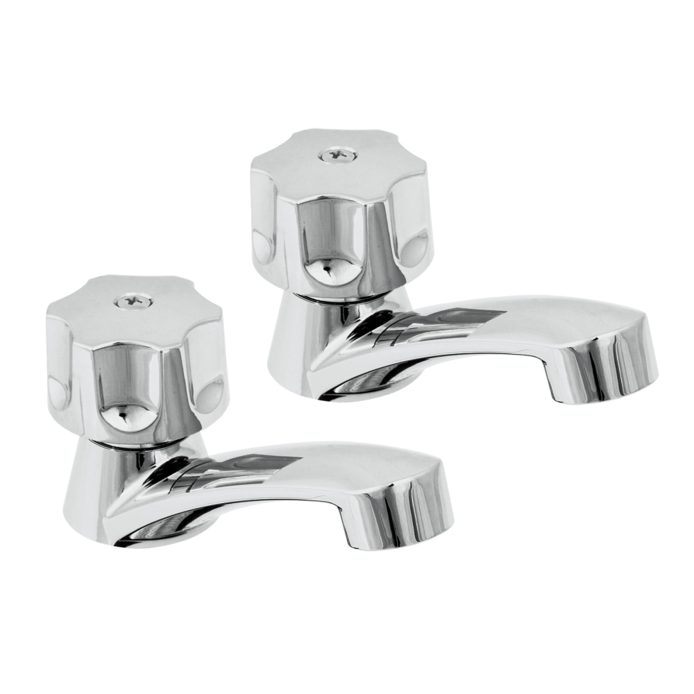 Juego llaves individuales lavabo, ABS, hexagonal, BASIC MP-242