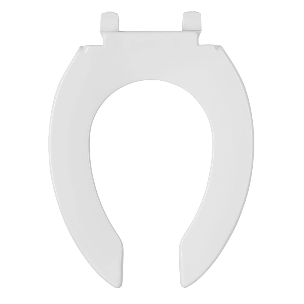 Asiento alargado sin tapa para taza fluxómetro, blanco, AQUA AFWC-45B