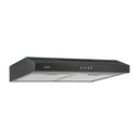Campana extractora 60 cm, empotrable, negra, FOSET CAME-60M