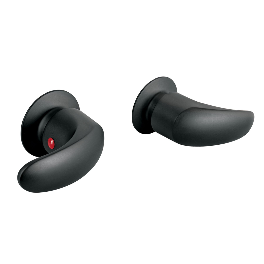 Juego de manerales de palanca para regadera, negro mate AQUA AQMR-62M